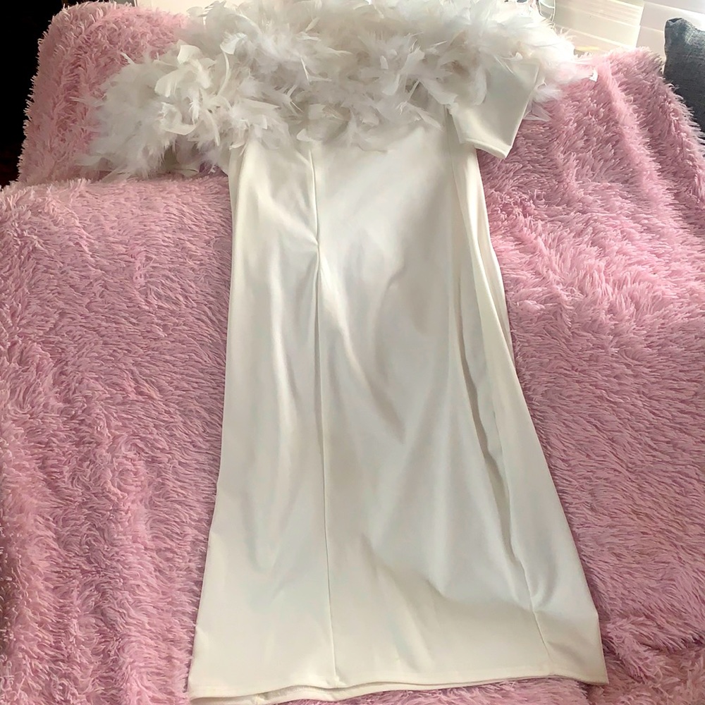 Feathered tube top dress